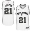 spurs 21 tim duncan 2015 new white jersey